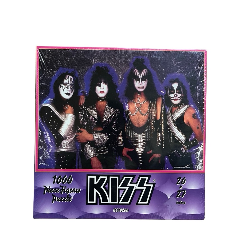 NIB Sealed Vintage KISS Jigsaw Puzzle 1000 Pieces Rock & Roll 20 X 27 Made USA